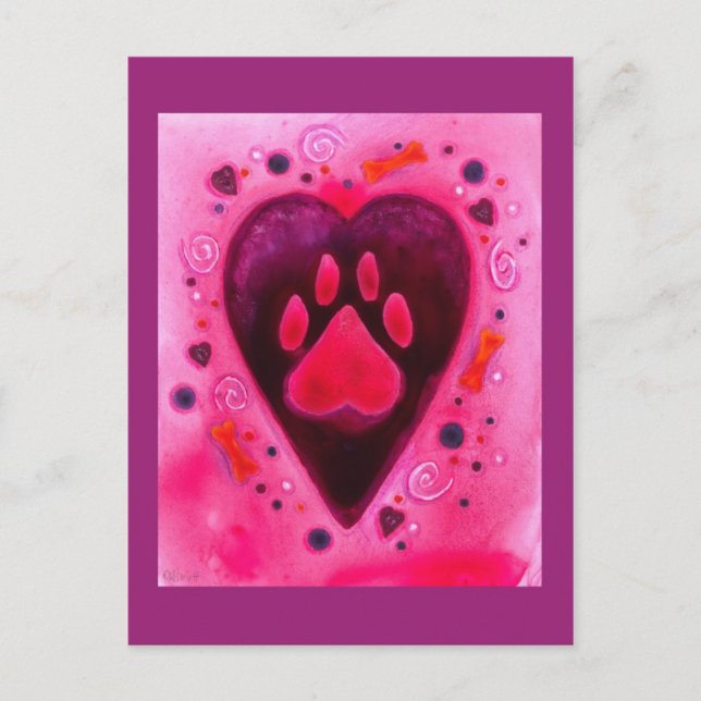 "Puppy Love" Postcard (Front)