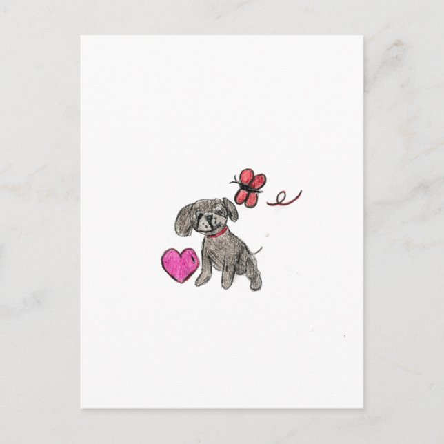 Puppy Love Postcard (Front)