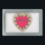 Puppy Love Rectangular Belt Buckle<br><div class="desc">A cute labrador puppy staring at you.</div>