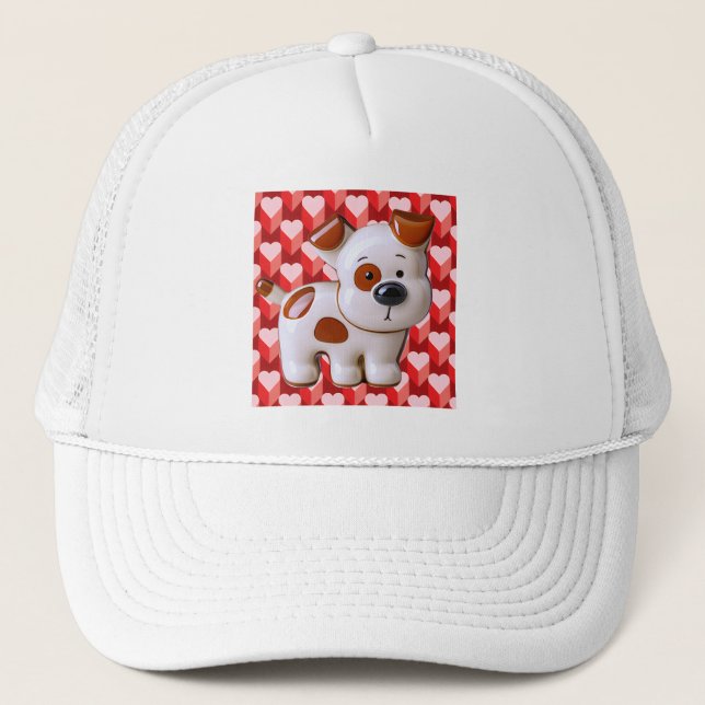 Puppy Love Trucker Hat (Front)