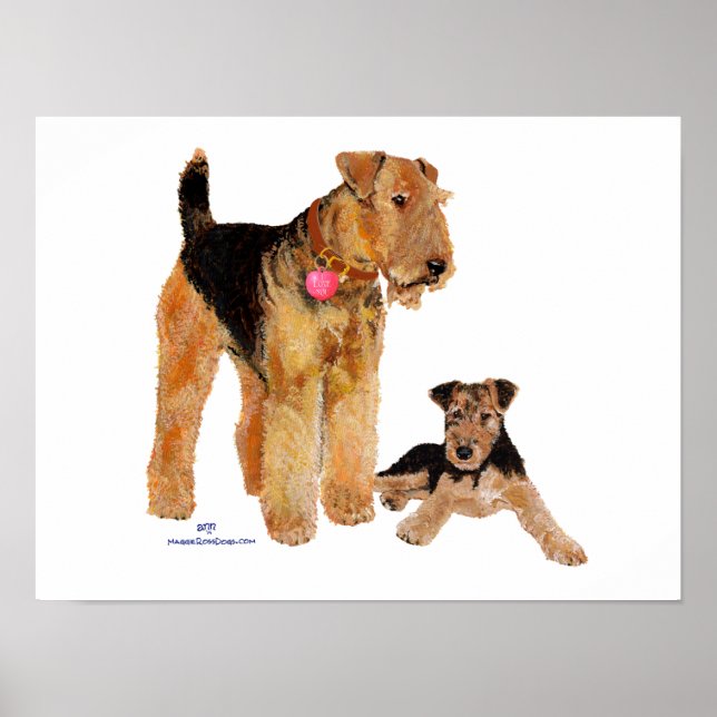 Puppy Love Valentine Poster (Front)