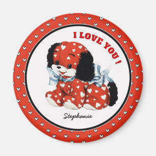 Puppy Love. Valentine's Day Gift Magnets