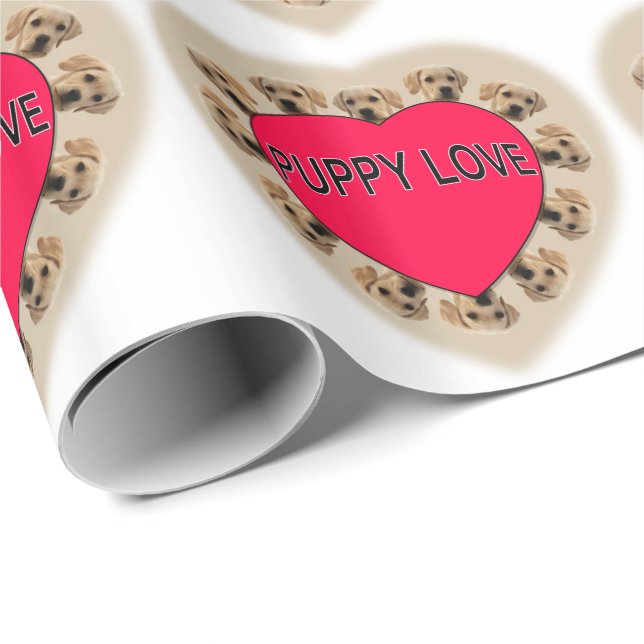 Puppy Love Wrapping Paper (Roll Corner)