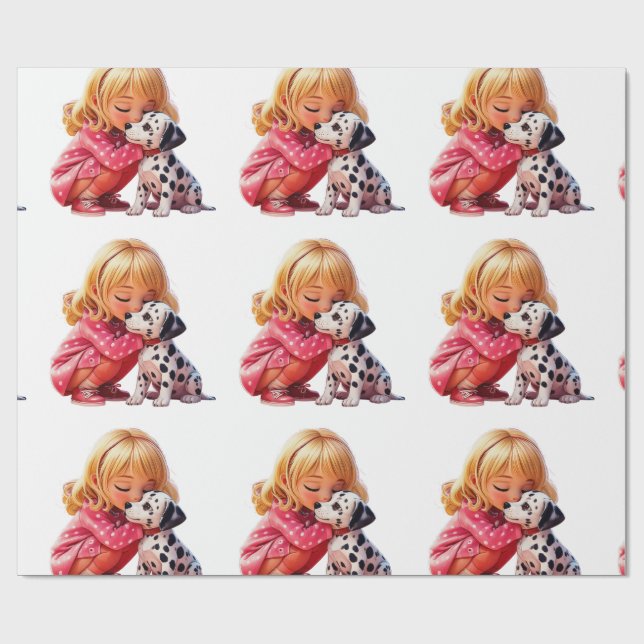 Puppy Love Wrapping Paper (Flat)