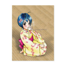Puppy Love Yukata Girl