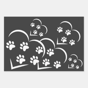 PUPPY LOVER WRAPPING PAPER SHEET