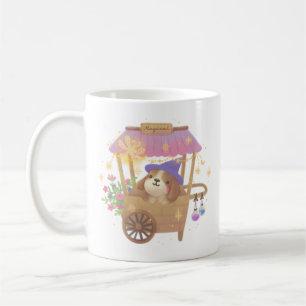 Puppy Magician: Vintage Magical Vendor Cart Coffee Mug