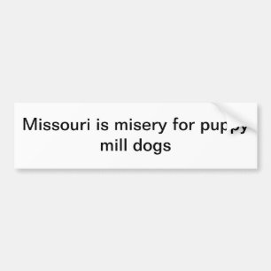 Puppy Mill Bumper Sticker