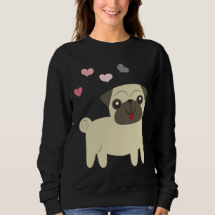 puppy mops, gift for pug, buldog lovers Classic T- Sweatshirt