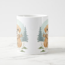Puppy Mug, Watercolor Dog Gift, Cozy Animal Art, W