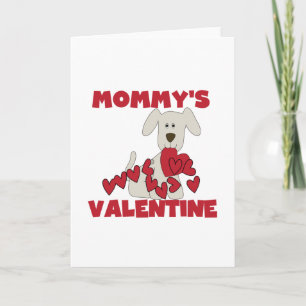 Puppy Mummy's Valentine T-shirts and Gifts Holiday Card