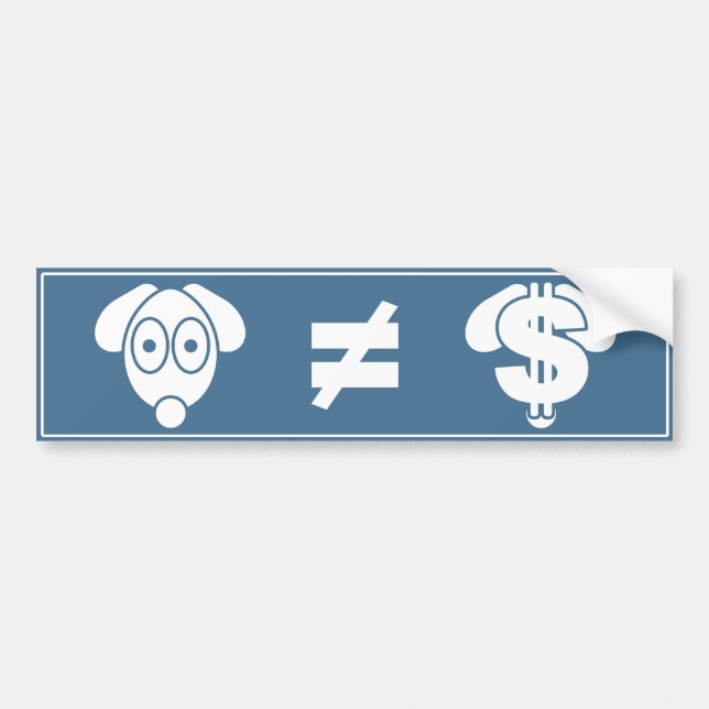 Puppy-Not-Profit Bumper Sticker (Front)