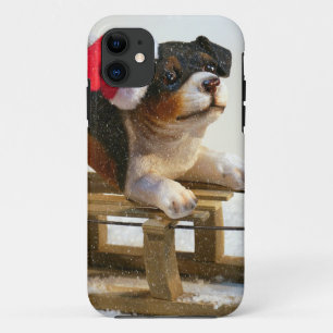 Puppy on a Sled Case-Mate iPhone Case