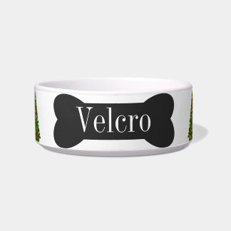Puppy or Dog Personalised Christmas Food Water Bowl