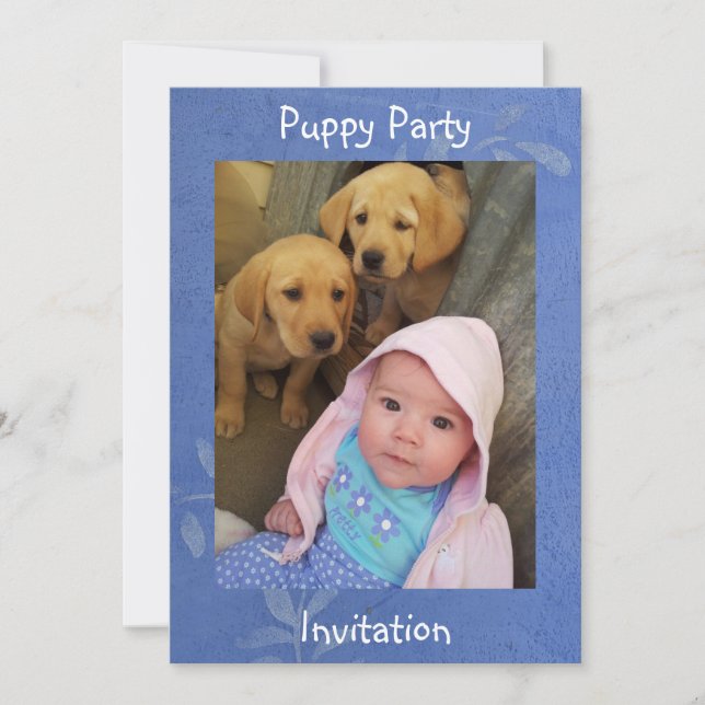 Puppy Party - Invitation (Front)