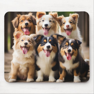 Puppy Party: Loveable Puppies Mousepad