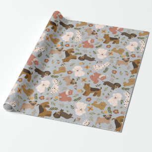 Puppy Pattern Wrapping Paper