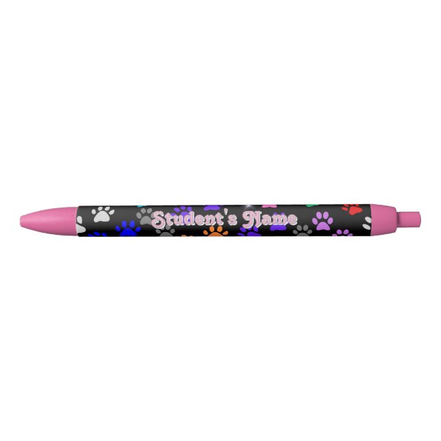 Puppy Paw prints  Black Ink Pen (Front)