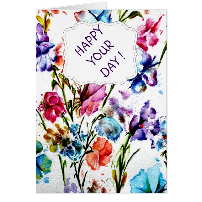 PUPPY PAW PRINTS | OCCASION CARD (Front)