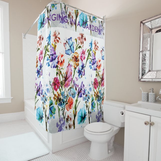 PUPPY PAW PRINTS | SHOWER CURTAIN (In Situ)