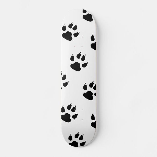 Puppy Paw Prints Skateboard (Front)