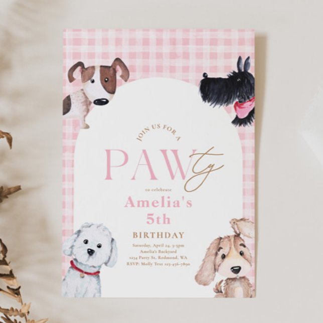 Puppy Paw-Ty Birthday Invitation (Creator Uploaded)