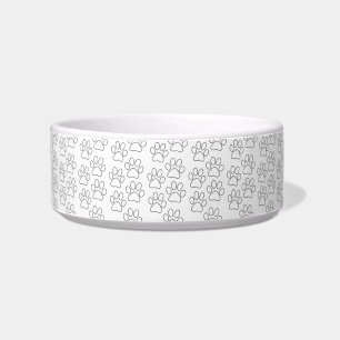 Puppy paws dog prints dad pup mum good boy rescue bowl
