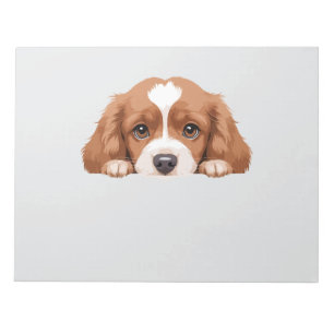 Puppy Peeking Cute Adorable Funny Animal Cartoon  Notepad