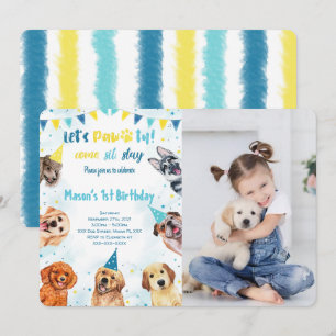 Puppy Photo Invitation
