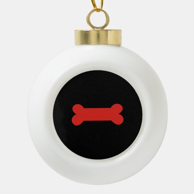Puppy Play Pride Ceramic Ball Christmas Ornament (Front)