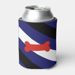 Puppy Play Pride Flag Can Cooler