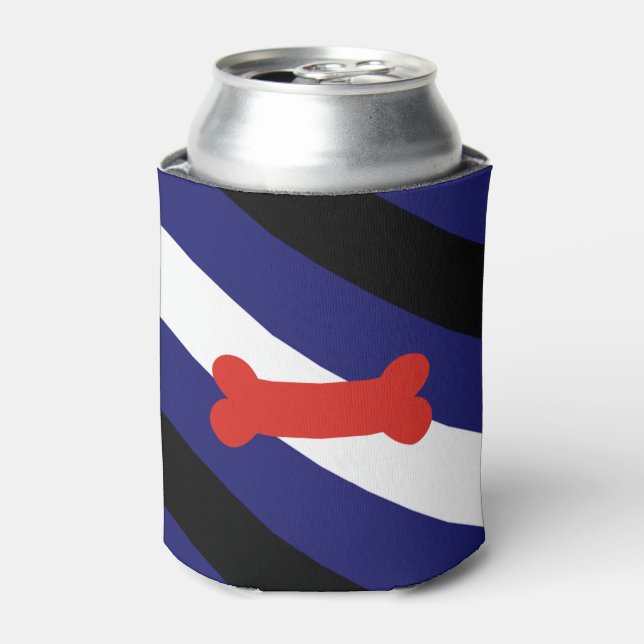 Puppy Play Pride Flag Can Cooler (Can Front)