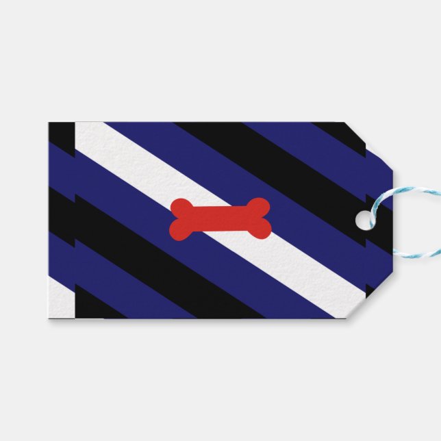 Puppy Play Pride Flag Gift Tags (Front (Horizontal))