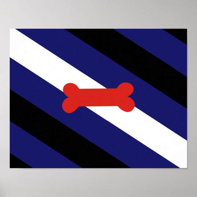 Puppy Play Pride Flag Poster (Front)