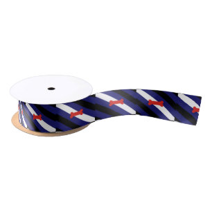 Puppy Play Pride Flag Satin Ribbon