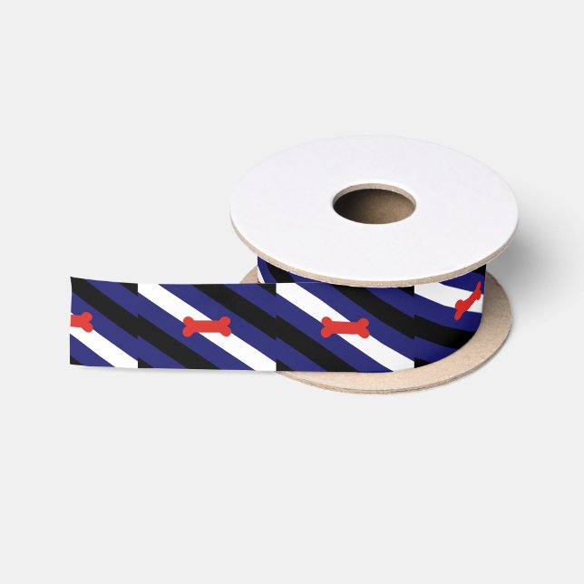 Puppy Play Pride Flag Satin Ribbon (Spool)