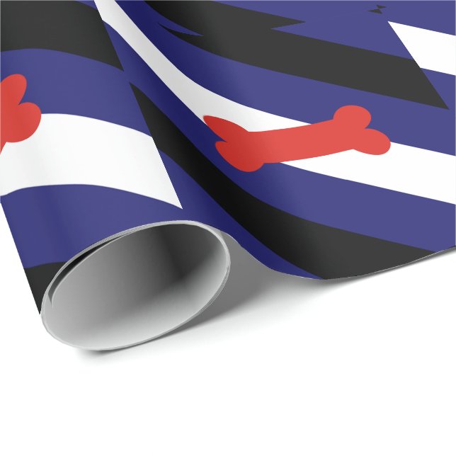 Puppy Play Pride Flag Wrapping Paper (Roll Corner)
