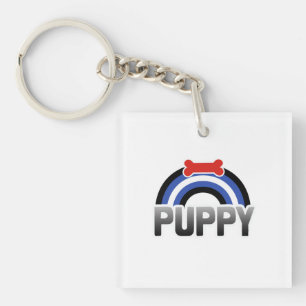 Puppy Play Pride Key Ring