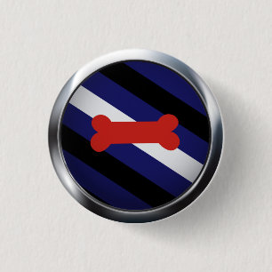 PUPPY PLAY PRIDE MEDALLION 3 CM ROUND BADGE