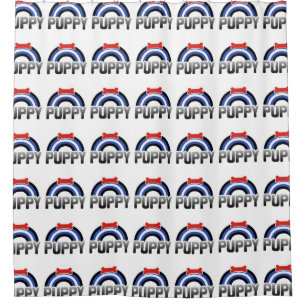Puppy Play Pride Shower Curtain