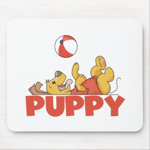 Puppy Plays TShirts and Gifts Mouse Pad