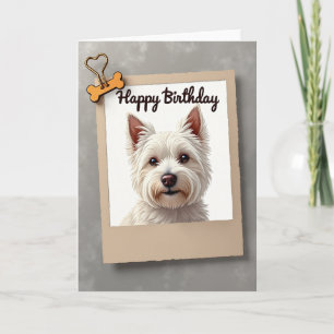 Puppy Portrait Birthday Card