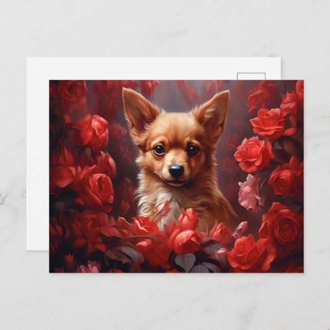 puppy postcard (Front/Back)