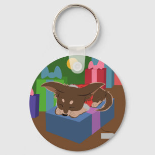 Puppy Present Key Ring