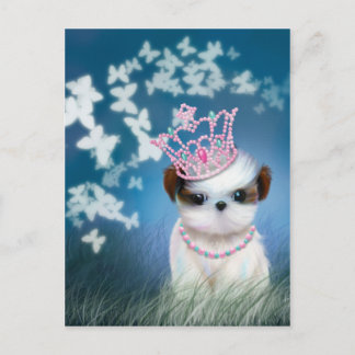 Puppy Princess Postcard