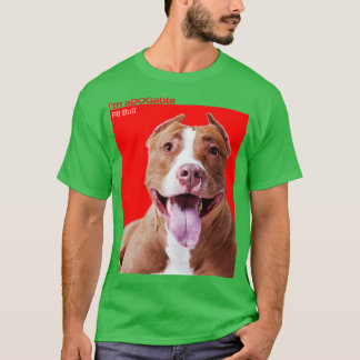 Puppy print Collection Im aDOGable American Pit Bu T-Shirt
