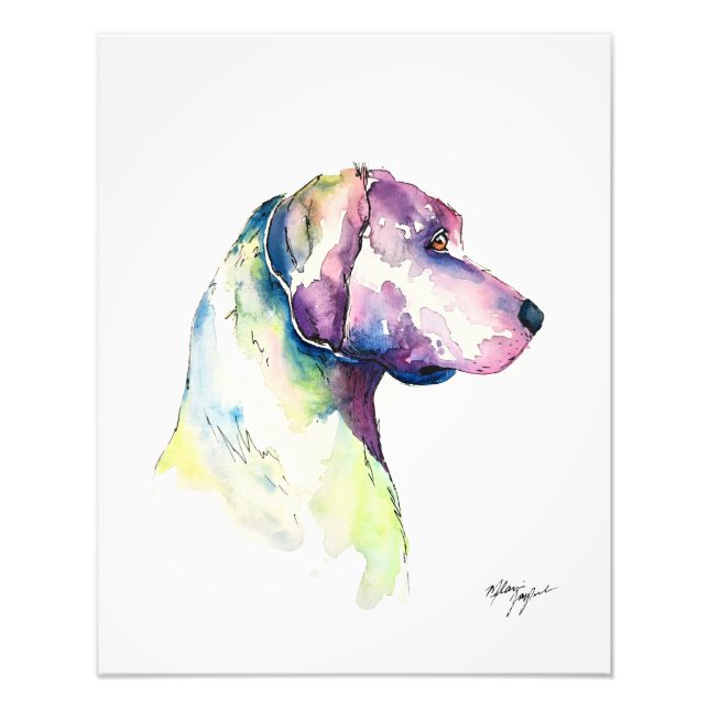 Puppy Profile Photo Print (Front)
