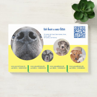 Puppy Promotion Notes Block