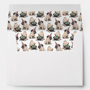 Puppy Pugs   Aspiring Unicorn Pattern Envelope