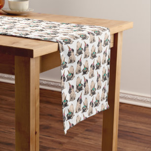 Puppy Pugs   Aspiring Unicorn Pattern Short Table Runner
